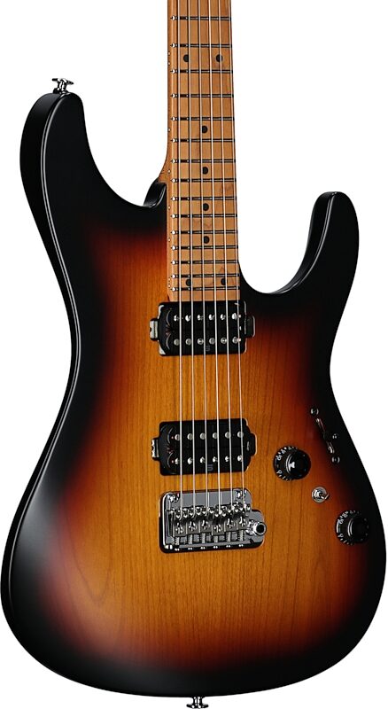 Ibanez Prestige AZ2402 Electric Guitar (with Case), Tri Fade Burst, Serial Number 210002F2412670, Full Left Front