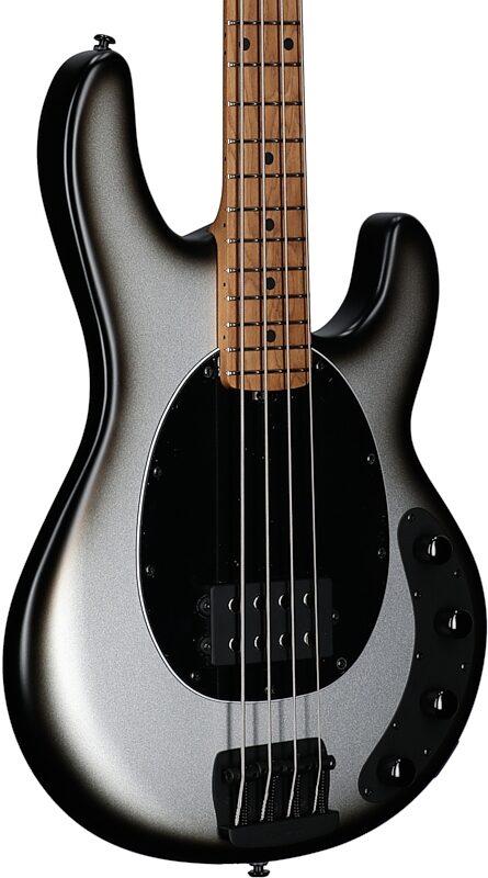 Ernie Ball Music Man StingRay Special Electric Bass (with Mono Case), Black Rock, Serial Number K04127, Full Left Front
