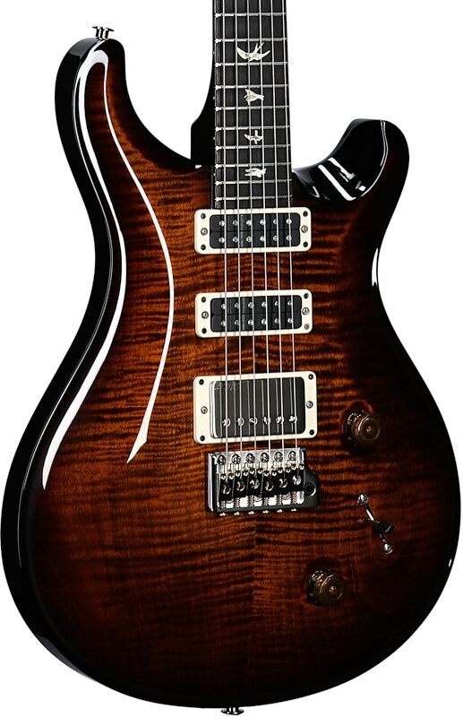 PRS Paul Reed Smith Studio Electric Guitar (with Case), Black Gold Burst, Serial Number 0382323, Full Left Front