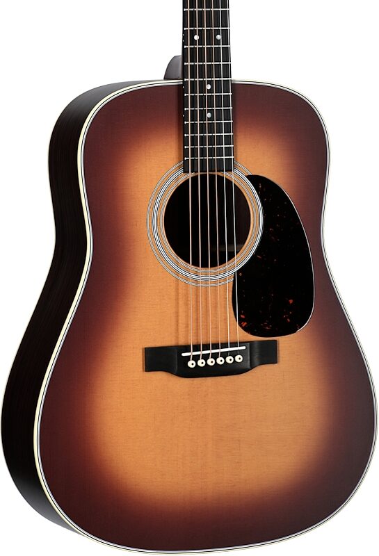 Martin D-28 Satin Acoustic Guitar (with Case), Amberburst, Serial Number M2854833, Full Left Front