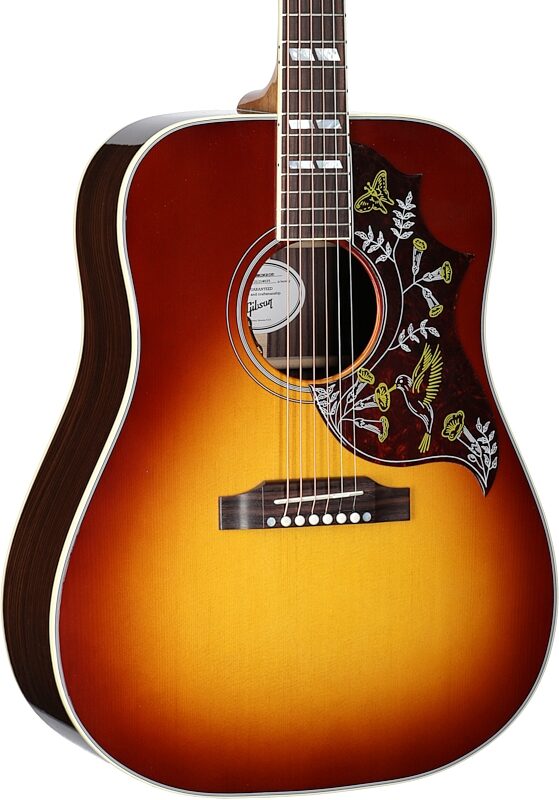 Gibson Hummingbird Standard Rosewood Acoustic-Electric Guitar (with Case), Rosewood Burst, Serial Number 21214025, Full Left Front