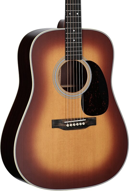 Martin D-28 Satin Acoustic Guitar (with Case), Amberburst, Serial Number M2865577, Full Left Front