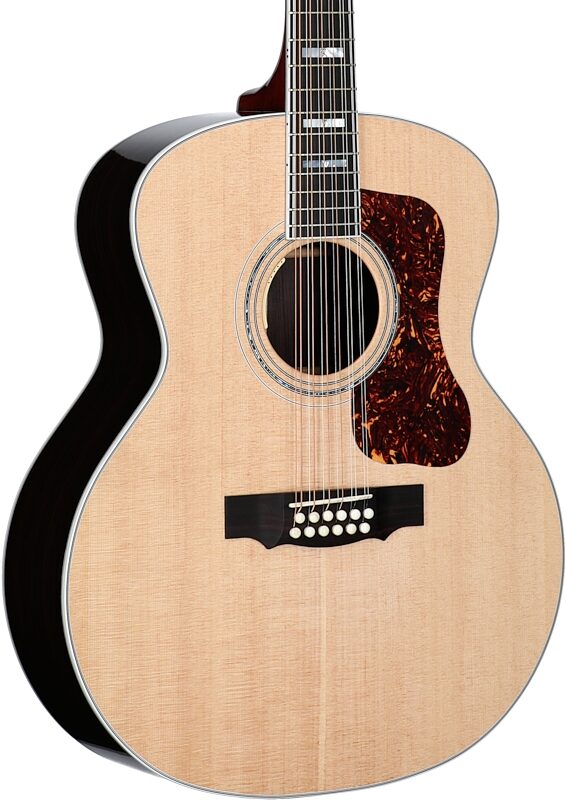 Guild F-512E Acoustic-Electric Guitar, 12-String (with Case), Natural, Serial Number C240472, Full Left Front