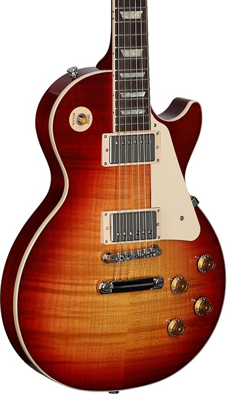 Gibson Exclusive '50s Les Paul Standard AAA Flame Top Electric Guitar (with Case), Heritage Cherry Sunburst, Serial Number 210040351, Full Left Front