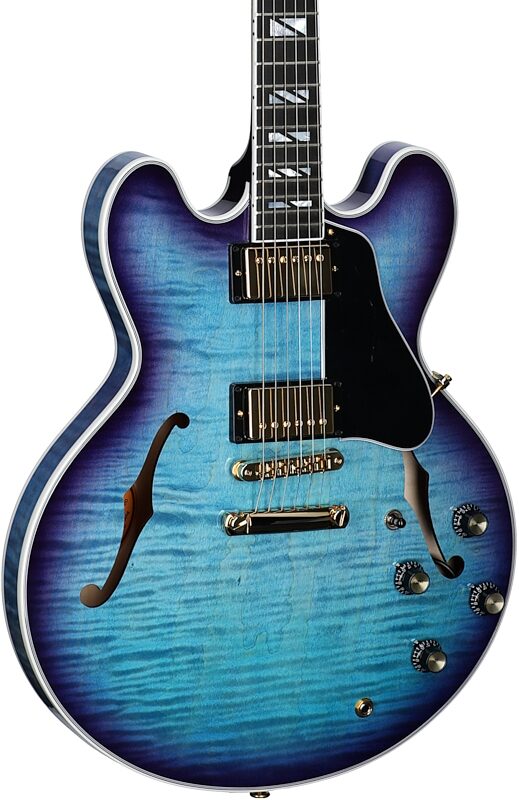 Gibson ES-335 Supreme Figured Top Electric Guitar (with Case), Blueberry Burst, Serial Number 213140071, Full Left Front