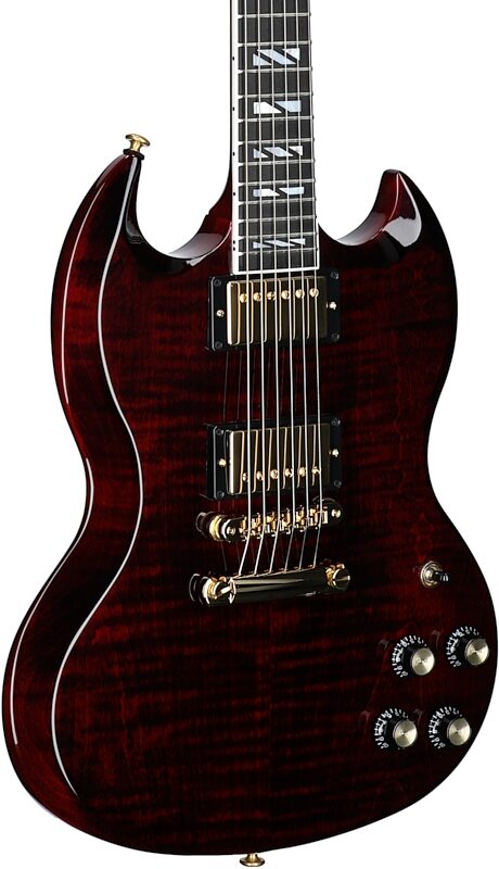 Gibson SG Supreme Electric Guitar (with Case), Wine Red, Serial Number 215040020, Full Left Front