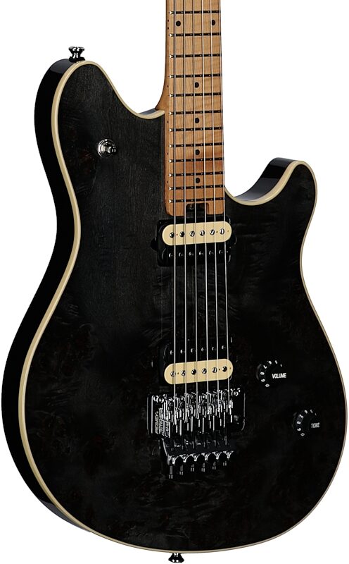 Peavey HP 2 Electric Guitar (with Case), Transparent Black, Serial Number 0ARCEC2000988, Full Left Front