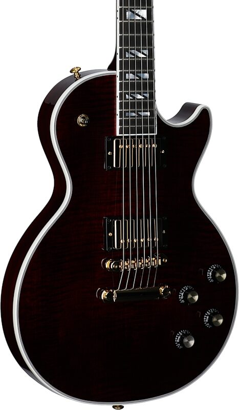 Gibson Les Paul Supreme AAA Figured Electric Guitar (with Case), Wine Red, Serial Number 213040152, Full Left Front