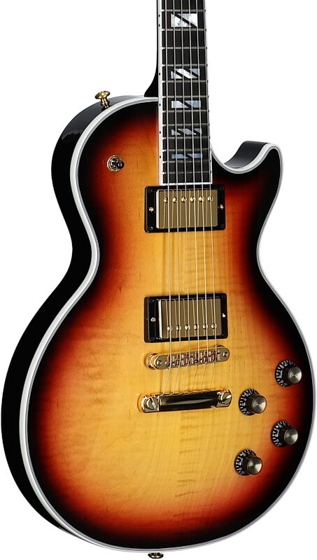 Gibson Les Paul Supreme AAA Figured Electric Guitar (with Case), Fireburst, Serial Number 215940258, Full Left Front
