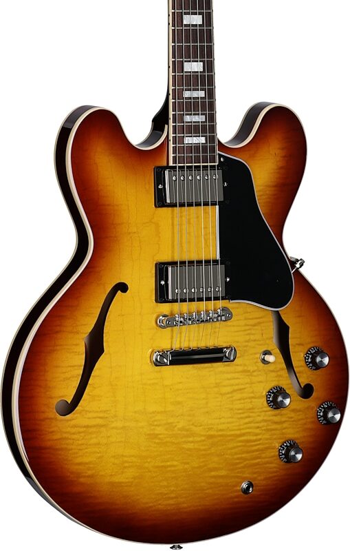 Gibson ES-335 Figured Electric Guitar (with Case), Iced Tea, Serial Number 213740048, Full Left Front