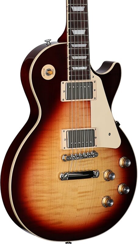 Gibson Exclusive '60s Les Paul Standard AAA Flame Top Electric Guitar (with Case), Bourbon Burst, Serial Number 211730028, Full Left Front