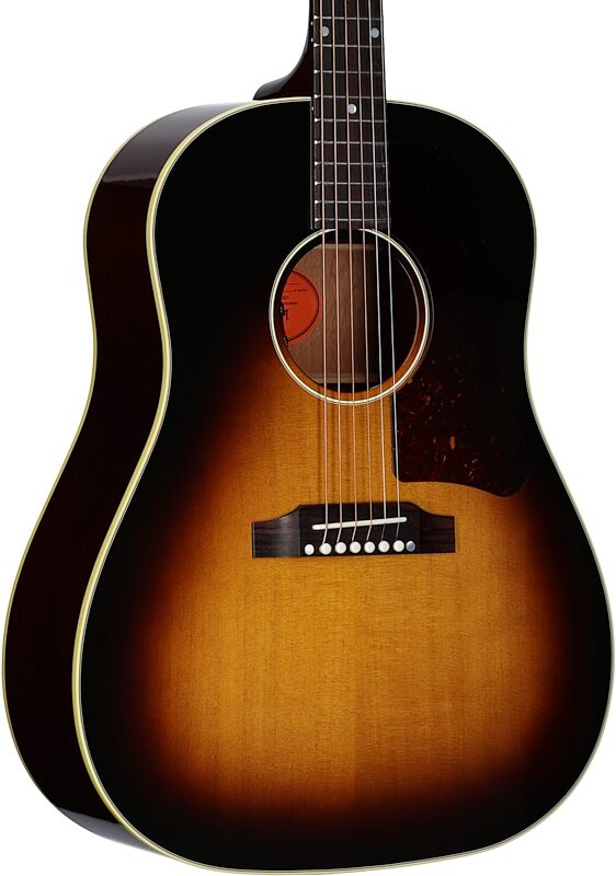 Gibson '50s J-45 Original Acoustic-Electric Guitar (with Case), Vintage Sunburst, Serial Number 21214026, Full Left Front