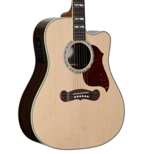 Gibson Songwriter Cutaway Acoustic-Electric Guitar (with Case), Antique Natural, Serial Number 21734070, Full Left Front