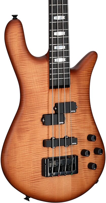 Spector Euro4 LX Electric Bass (with Gig Bag), Natural Sunburst Matte, Serial Number ]C121NB21794, Full Left Front