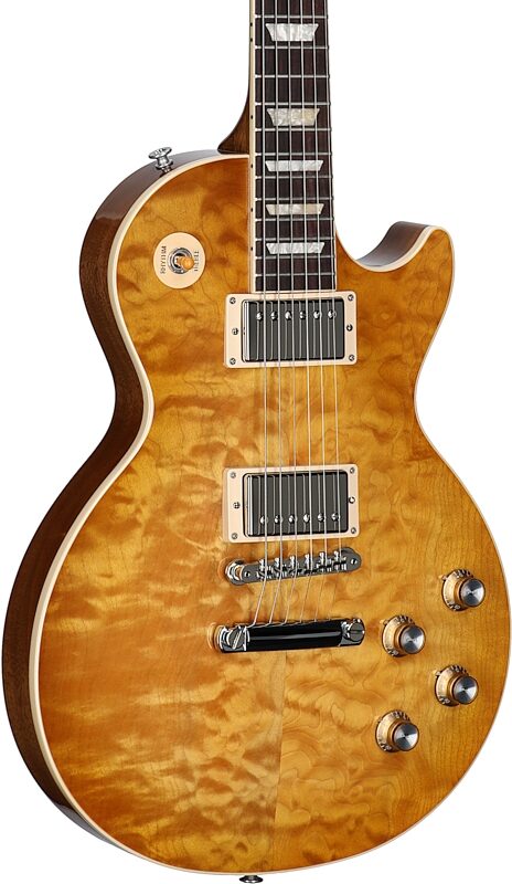 Gibson Exclusive Les Paul Standard 60s AAA Electric Guitar, Quilted Honeyburst, Serial Number 219840333, Full Left Front