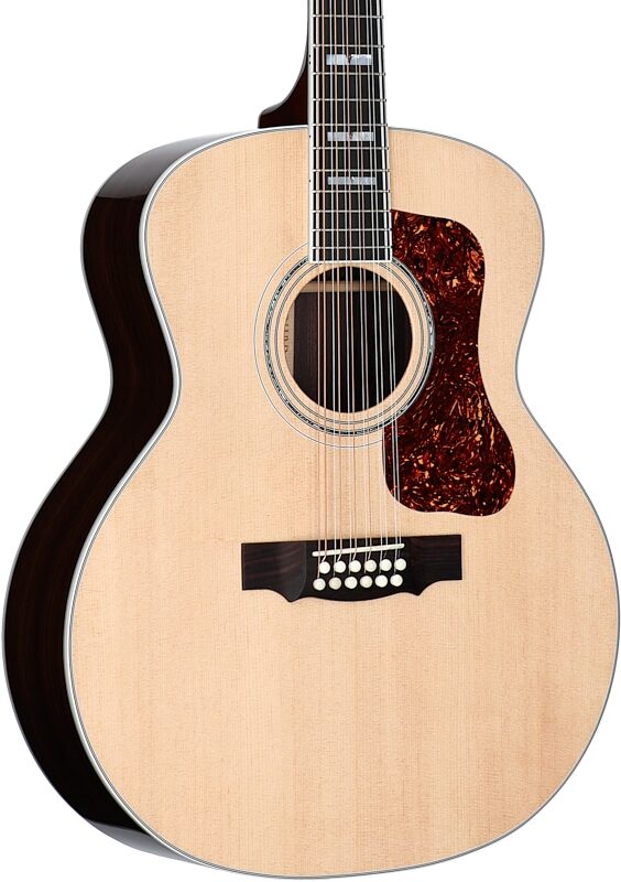 Guild F-512 12-String Acoustic Guitar (with Case), Natural, Serial Number C240729, Full Left Front