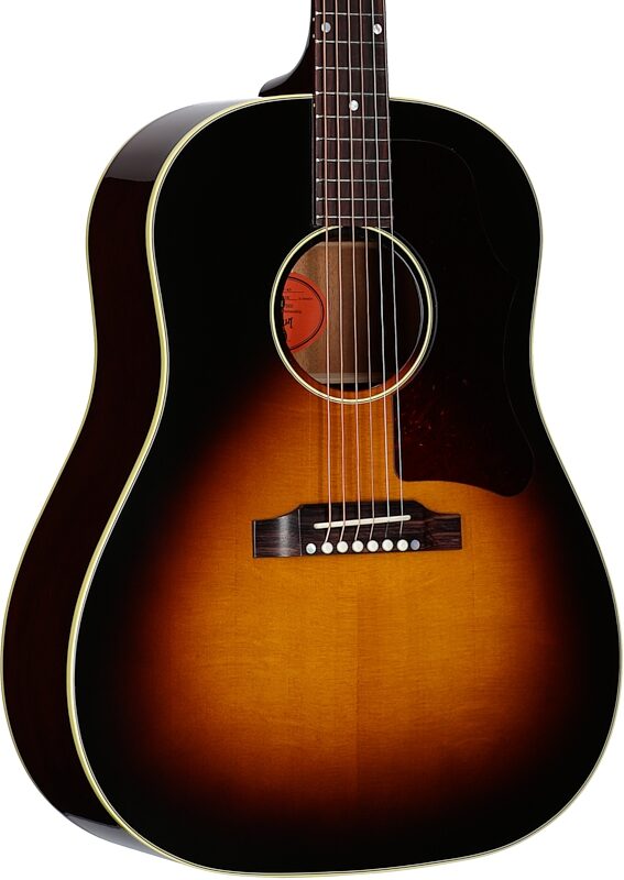 Gibson '50s J-45 Original Acoustic-Electric Guitar (with Case), Vintage Sunburst, Serial Number 22004108, Full Left Front