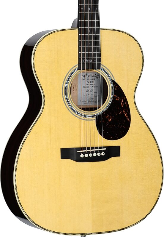 Martin OM-JM John Mayer Special Edition Acoustic-Electric Guitar (with Case), New, Serial Number M2873535, Full Left Front