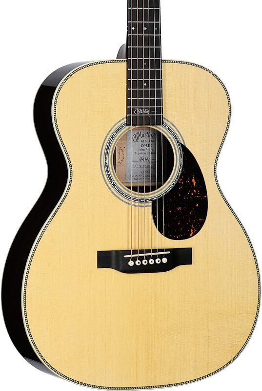 Martin OM-JM John Mayer Special Edition Acoustic-Electric Guitar (with Case), New, Serial Number M2869095, Full Left Front