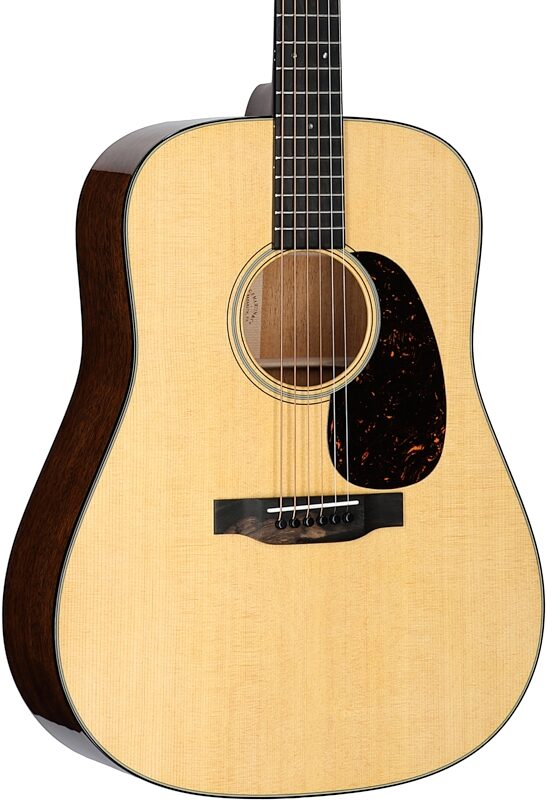 Martin D-18 Dreadnought Acoustic Guitar (with Case), Natural, Serial Number M2876218, Full Left Front