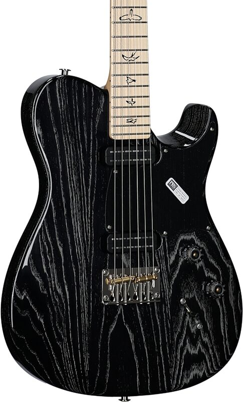 PRS Paul Reed Smith NF 53 Electric Guitar (with Gig Bag), Black Doghair, Serial Number 0392229, Full Left Front