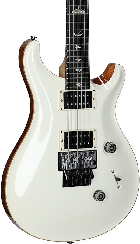 PRS Paul Reed Smith Custom 24 Electric Guitar with Floyd Rose, Antique White, Serial Number 0385697, Full Left Front