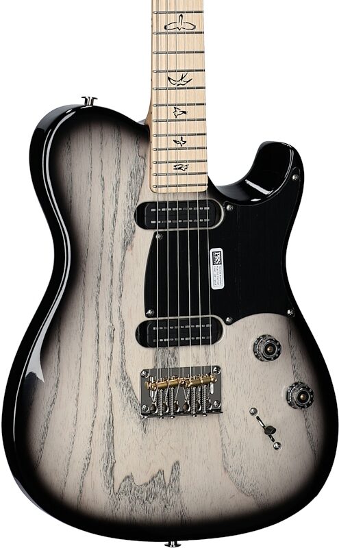 PRS Paul Reed Smith NF 53 Electric Guitar (with Gig Bag), White Doghair Smokeburst, Serial Number 0391182, Full Left Front