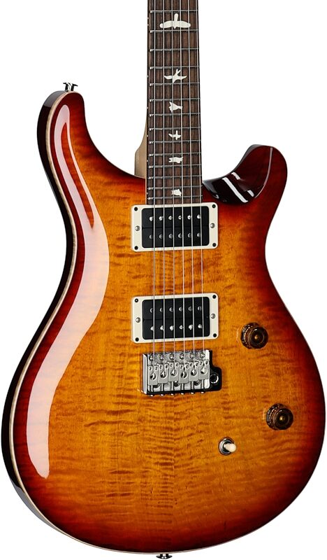 PRS Paul Reed Smith CE24 Electric Guitar (with Gig Bag), Dark Cherry Sunburst, Serial Number 0391138, Full Left Front