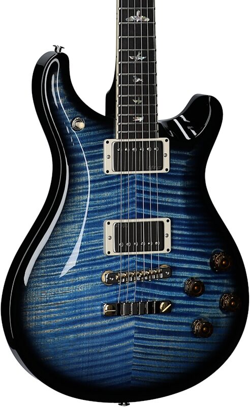 PRS Paul Reed Smith McCarty 594 Electric Guitar (with Case), Faded Blue Jean Wraparound Smoke, Serial Number 0385714, Full Left Front