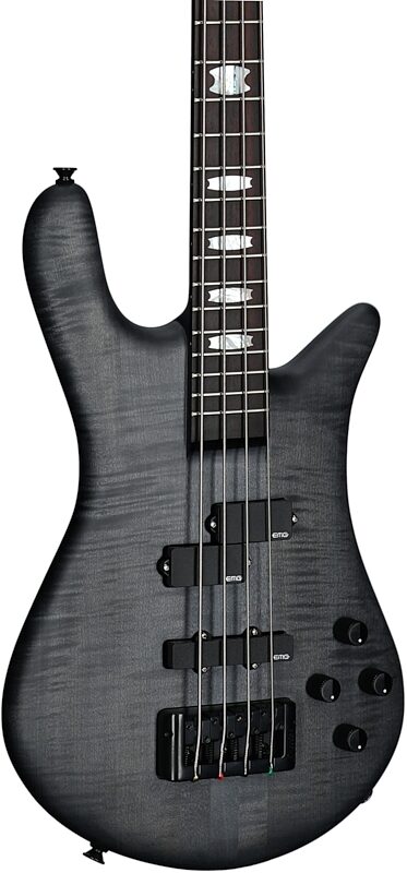 Spector Euro4 LX Electric Bass (with Gig Bag), Black Stain Matte, Serial Number 211NB21771, Full Left Front