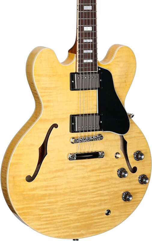 Gibson ES-335 Figured Electric Guitar (with Case), Antique Natural, Serial Number 218040184, Full Left Front