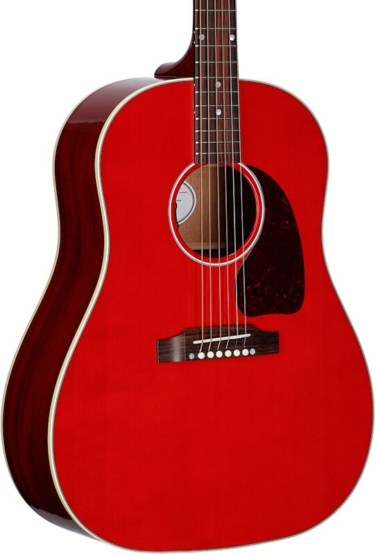 Gibson J-45 Standard Acoustic-Electric Guitar (with Case), Cherry, Serial Number 22274002, Full Left Front