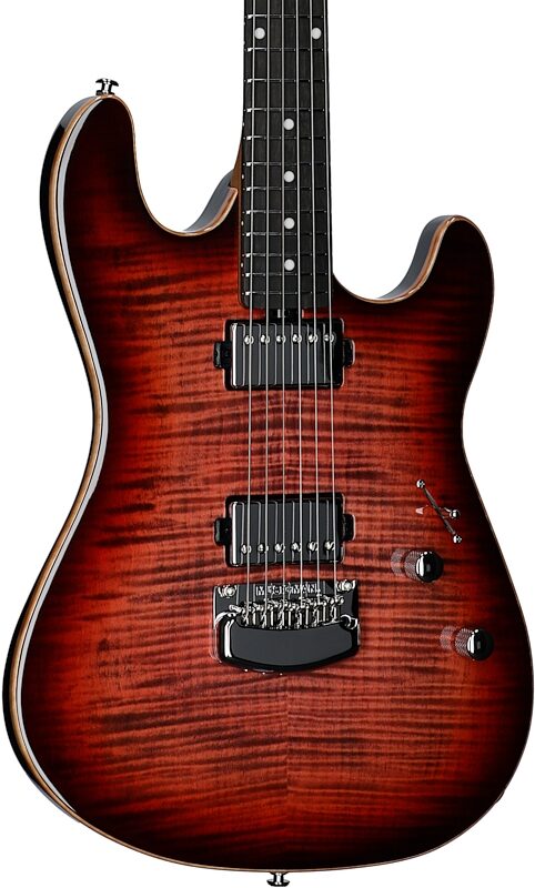 Ernie Ball Music Man Sabre Electric Guitar (with Case), Backdraft, Serial Number H07704, Full Left Front