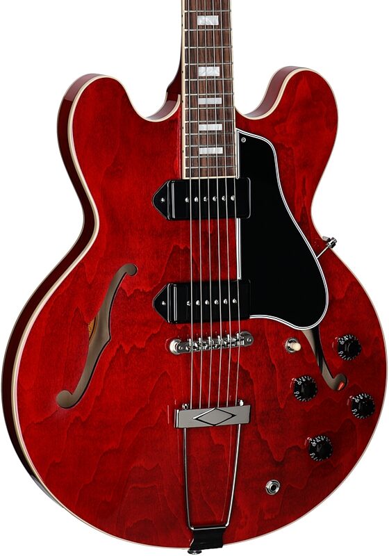 Gibson ES-330 Hollow Body Electric Guitar (with Case), Sixties Cherry, Serial Number 223640224, Full Left Front