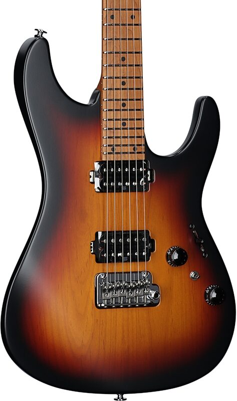 Ibanez Prestige AZ2402 Electric Guitar (with Case), Tri Fade Burst, Serial Number 210002F2415232, Full Left Front