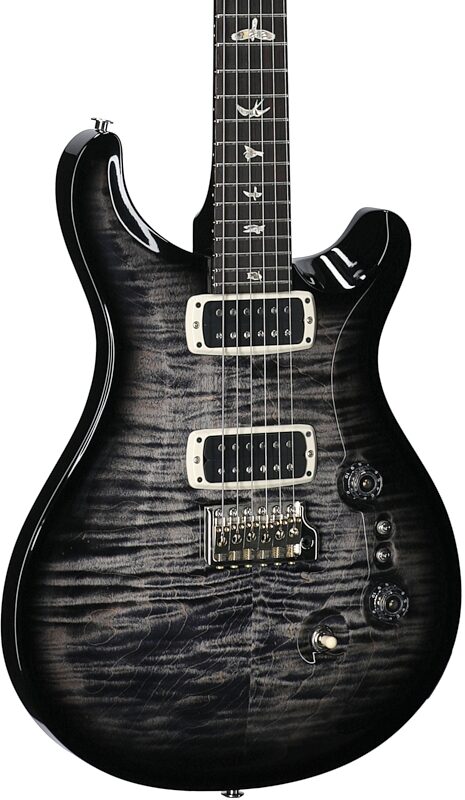 PRS Paul Reed Smith Custom 24-08 Pattern Regular Electric Guitar (with Case), Charcoal Wraparound Smokeburst, Serial Number 0392362, Full Left Front