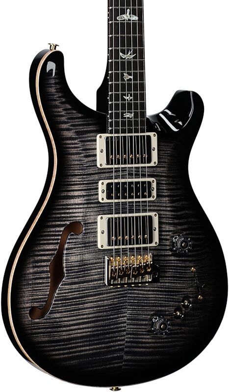 PRS Paul Reed Smith Special Semi-Hollow LTD 10-Top Electric Guitar (with Case), Charcoal Burst, Serial Number 0395984, Full Left Front