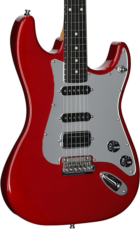 Godin Lerxst Grace Vega Electric Guitar (with Case), Red, Serial Number 24310883, Full Left Front