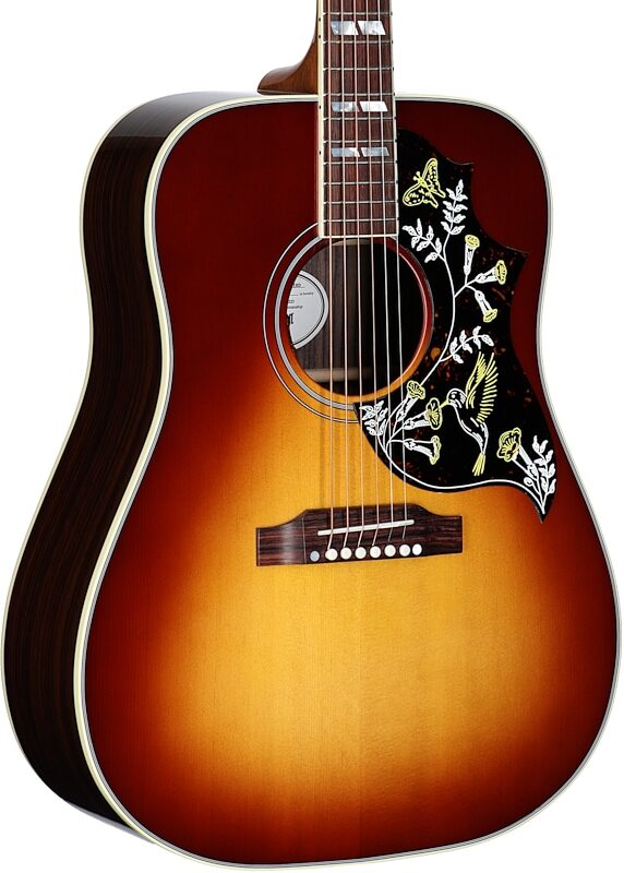 Gibson Hummingbird Standard Rosewood Acoustic-Electric Guitar (with Case), Rosewood Burst, Serial Number 23404037, Full Left Front