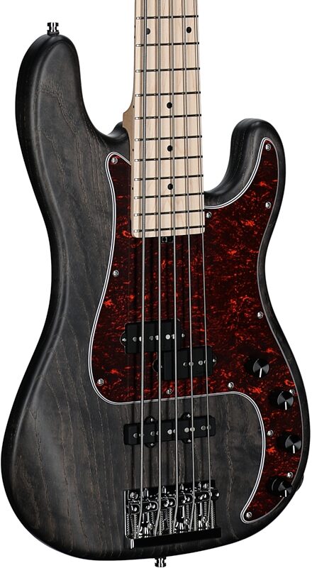 Sadowsky MetroLine 21-Fret Hybrid P/J Bass, 5-String (with Gig Bag), Nirvana Black, Serial Number SML K 004981-24, Full Left Front
