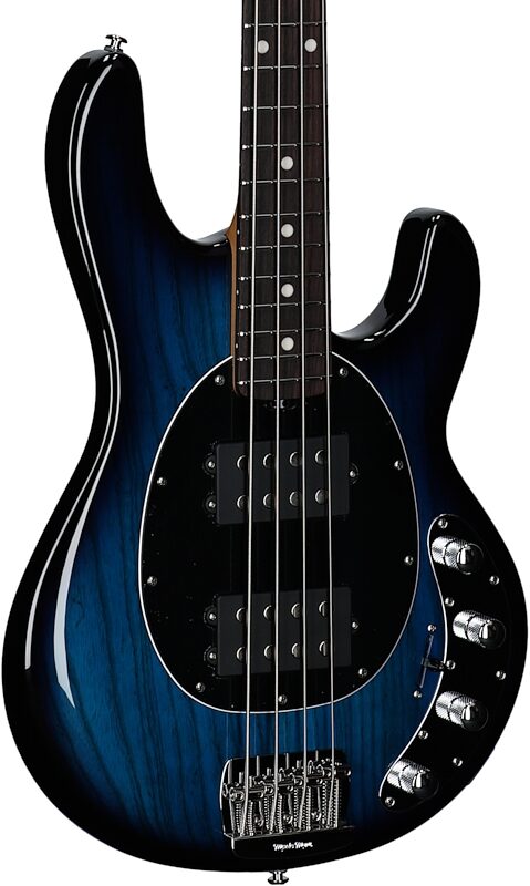 Ernie Ball Music Man StingRay Special HH Electric Bass (with Case), Pacific Blue, Serial Number K06495, Full Left Front