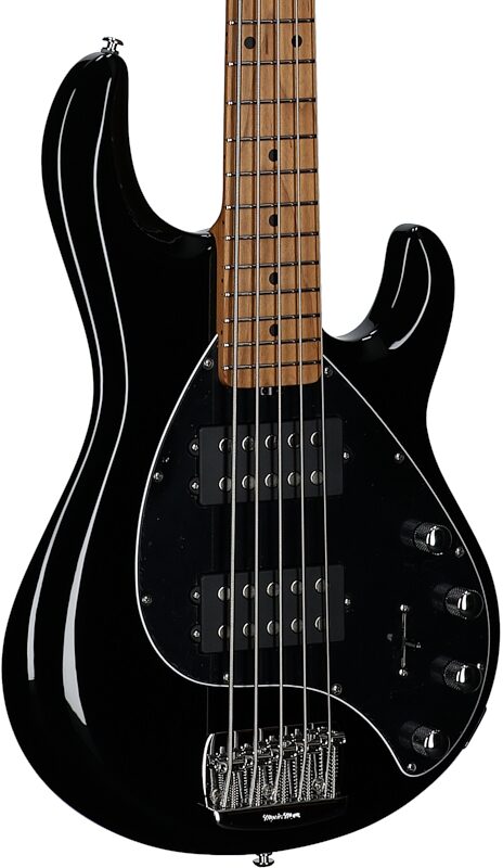 Ernie Ball Music Man StingRay 5 Special HH Electric Bass (with Case), Black, Serial Number K05817, Full Left Front