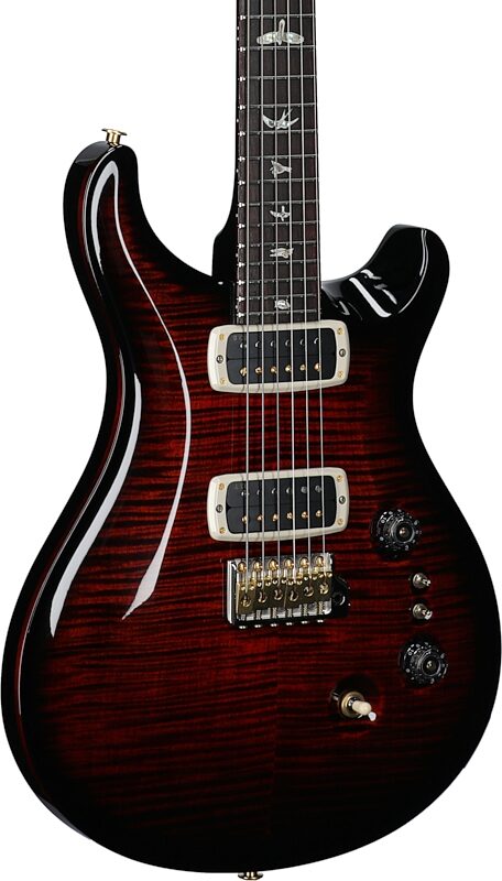 PRS Paul Reed Smith Custom 24-08 10-Top Pattern Thin Electric Guitar (with Case), Fire Smokeburst, Serial Number 0391795, Full Left Front