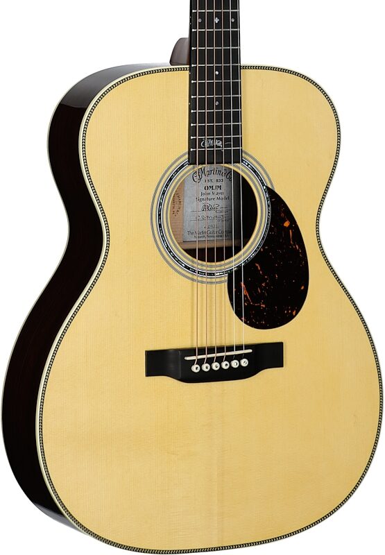Martin OM-JM John Mayer Special Edition Acoustic-Electric Guitar (with Case), New, Serial Number M2920777, Full Left Front