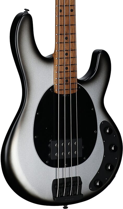 Ernie Ball Music Man StingRay Special Electric Bass (with Mono Case), Black Rock, Serial Number K06535, Full Left Front