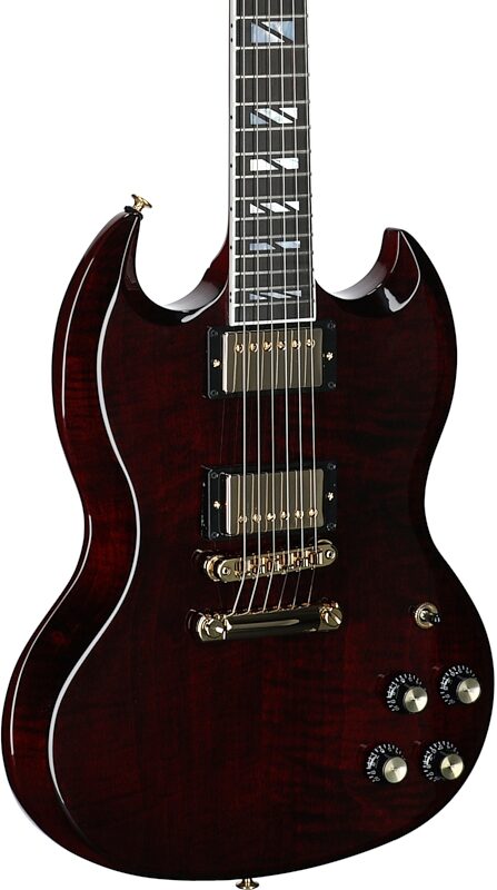 Gibson SG Supreme Electric Guitar (with Case), Wine Red, Serial Number 234040048, Full Left Front