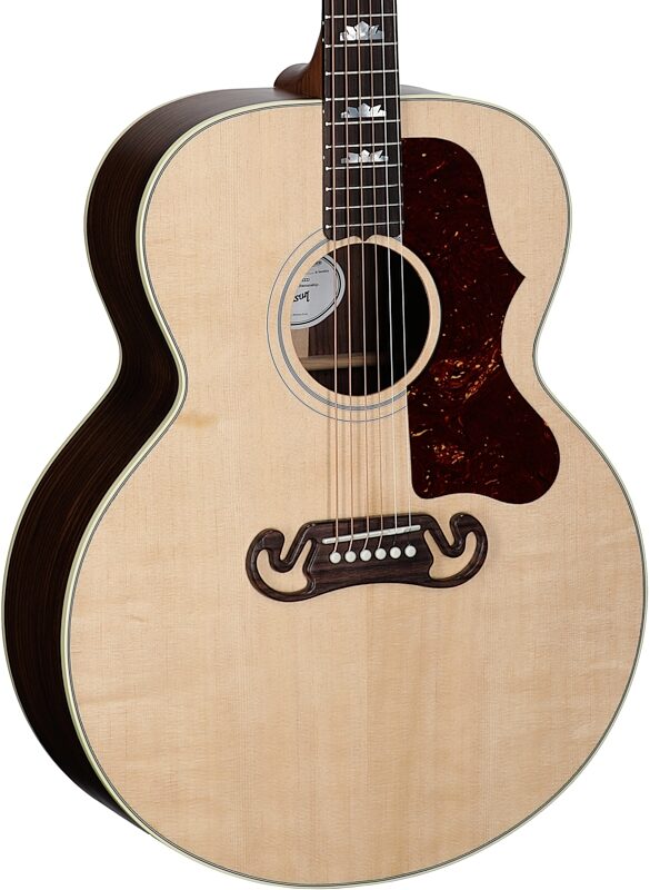 Gibson SJ-200 Studio Rosewood Jumbo Acoustic-Electric Guitar (with Case), Satin Natural, Serial Number 20275085, Full Left Front