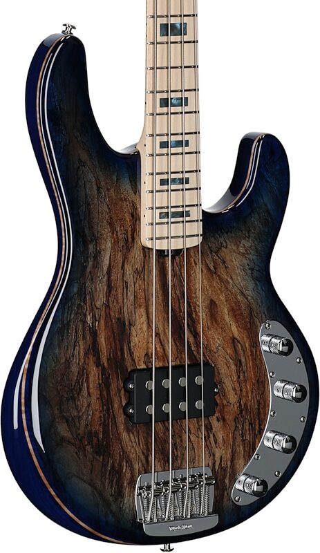 Ernie Ball Music Man BFR StingRay Special Electric Bass, Paua Blue, Serial Number F93768, Full Left Front