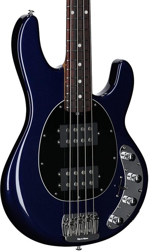 Ernie Ball Music Man StingRay Special HH Electric Bass (with Case), Butane Blue, Serial Number K07479, Full Left Front