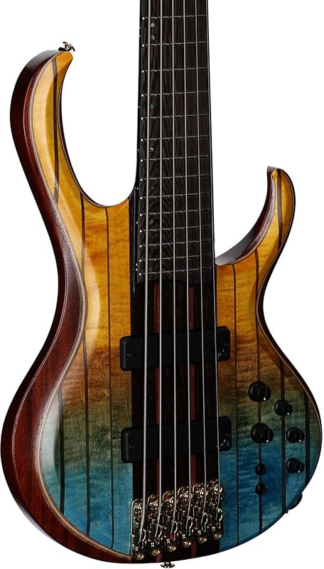 Ibanez Premium BTB1936 Bass Guitar (with Gig Bag), Sunset Fade Low Gloss, Serial Number 241203022, Full Left Front